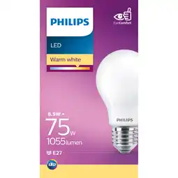 Albert Heijn Philips Led fil standaard mat E27 75W aanbieding