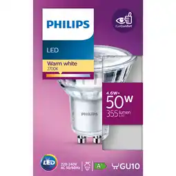 Albert Heijn Philips Led spot GU10 50W aanbieding