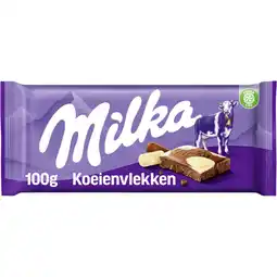 Albert Heijn Milka Chocoladereep koeienvlekken aanbieding