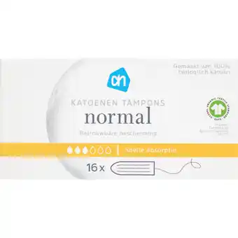 Albert Heijn AH Katoenen tampons normal aanbieding
