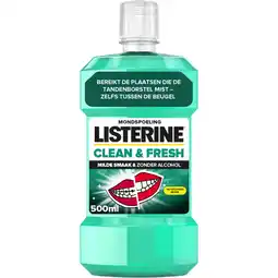 Albert Heijn Listerine Clean & fresh aanbieding