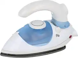 Bol.com OPRY reisstrijkijzer 175 cm wit-blauw aanbieding