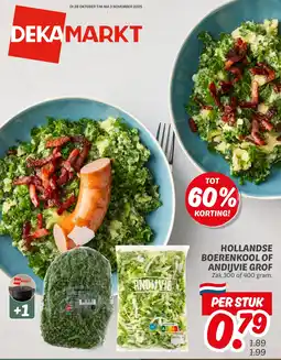 Dekamarkt Hollandse boerenkool of andijvie grof aanbieding