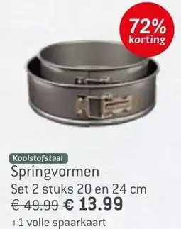 Dekamarkt Koolstofstaal Springvormen aanbieding