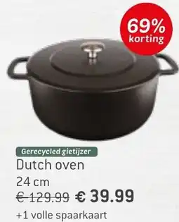 Dekamarkt Gerecycled gietijzer Dutch oven aanbieding