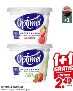 Dekamarkt Optimel kwark aanbieding