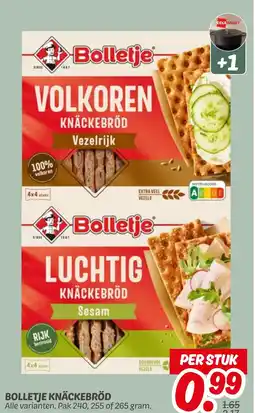Dekamarkt Bolletje knäckebröd aanbieding