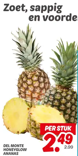 Dekamarkt Del monte honeyglow ananas aanbieding