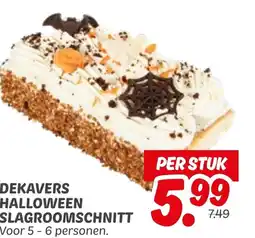 Dekamarkt Dekavers halloween slagroomschnitt aanbieding