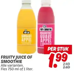 Dekamarkt Fruity juice of smoothie aanbieding