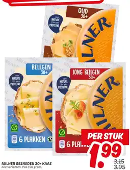 Dekamarkt Milner gesneden 30+ kaas aanbieding