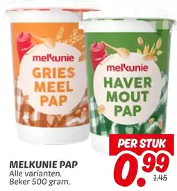 Dekamarkt Melkunie pap aanbieding