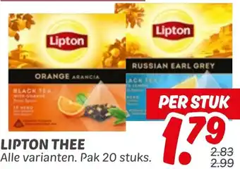 Dekamarkt LIPTON THEE aanbieding