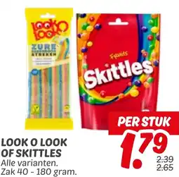 Dekamarkt Look o look of skittles aanbieding