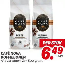 Dekamarkt Café nova koffiebonen aanbieding