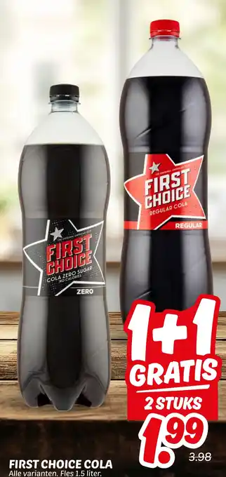 Dekamarkt First choice cola aanbieding