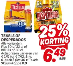 Dekamarkt Texels of desperados aanbieding
