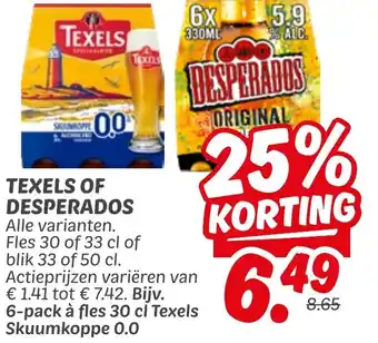 Dekamarkt Texels of desperados aanbieding