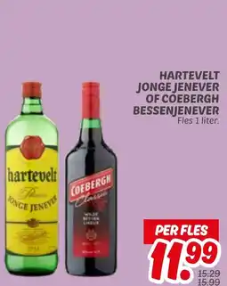Dekamarkt Hartevelt jonge jenever of coebergh bessenjenever aanbieding