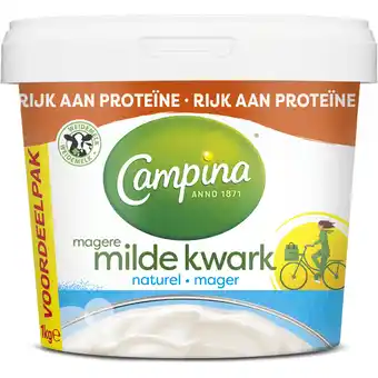 Dirk Campina Magere kwark naturel aanbieding