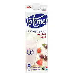 Dirk Optimel Drink aardbei-kers 0% vet aanbieding