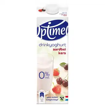 Dirk Optimel Drink aardbei-kers 0% vet aanbieding