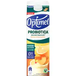 Dirk Optimel Probiotica drinkyoghurt perzik sinaasappel aanbieding