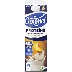 Dirk Optimel Drinkyoghurt peer perzik protein aanbieding