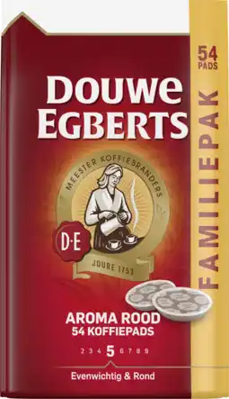 Dirk Douwe Egberts Aroma Rood koffiepads familiepak aanbieding