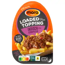 Dirk Mora Loaded fries topping indisch stoofvlees aanbieding