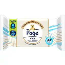 Dirk Page Vochtig toiletpapier puur aanbieding