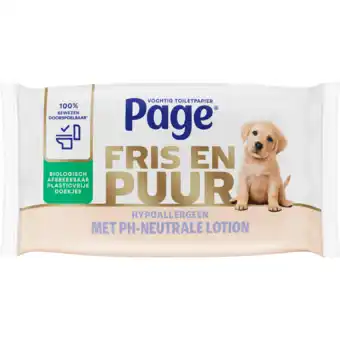Dirk Page Vochtig toiletpapier puur aanbieding