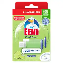Dirk WC-eend Fresh discs navul duo lime zest aanbieding