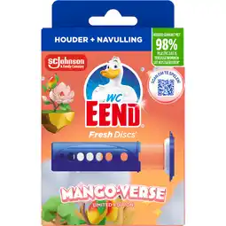 Dirk WC-eend Fresh discs houder mango aanbieding