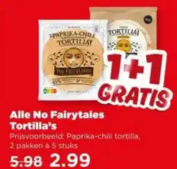 PLUS Alle No Fairytales Tortilla's aanbieding