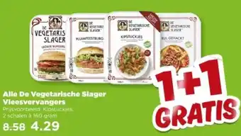 PLUS Alle De Vegetarische Slager Vleesvervangers aanbieding