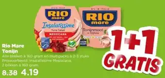 PLUS Rio Mare Tonijn aanbieding