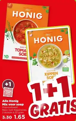 PLUS Alle Honig Mix voor soep aanbieding