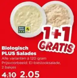 PLUS Biologisch PLUS Salades aanbieding
