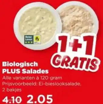 PLUS Biologisch PLUS Salades aanbieding