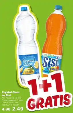 PLUS Crystal Clear en Sisi aanbieding