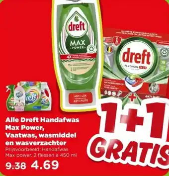 PLUS Alle Dreft Handafwas Max Power, Vaatwas, wasmiddel en wasverzachter aanbieding
