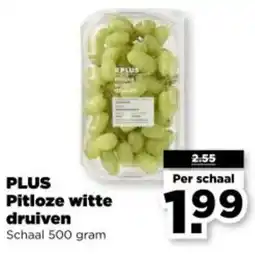 PLUS PLUS Pitloze witte druiven aanbieding