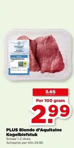 PLUS PLUS Blonde d'Aquitaine Kogelbiefstuk aanbieding