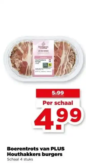 PLUS Boerentrots van PLUS Houthakkers burgers aanbieding