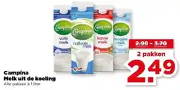 PLUS Campina Melk uit de koeling aanbieding