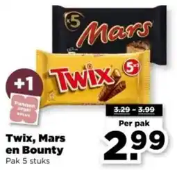 PLUS Twix, Mars en Bounty aanbieding