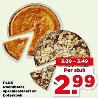 PLUS PLUS Roomboter speculaastaart en boterkoek aanbieding