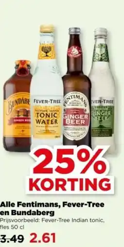 PLUS Alle Fentimans, Fever-Tree en Bundaberg aanbieding