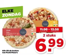 PLUS Alle Uit de keuken van PLUS Pizza's aanbieding